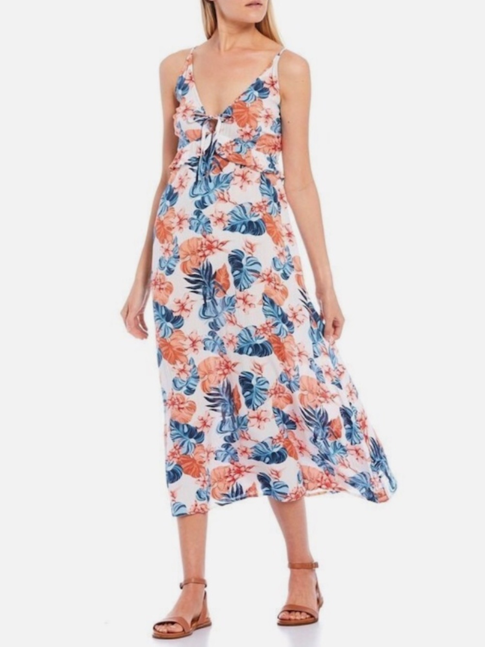 Roxy Close To Sea Tropical Summer Dress Medium
